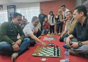 Jurnalis Cirebon Ramaikan Turnamen Catur Merah Putih KAI