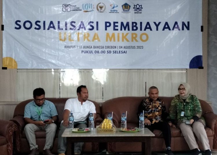 Sosialisasi Pembiayaan Ultra Mikro kepada masyarakat Kecamatan Palimanan di Kampus 2 Bunga Bangsa Cirebon Palimanan Kabupaten Cirebon, Jumat (4/8/2023).*/Ryan Haryanto