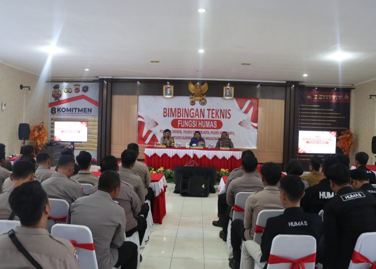 Polresta Cirebon menggelar Bimbingan Teknis Kehumasan yang diikuti peserta dari personel humas se Polres Wilayah Ciayumajakuning, di Aula Pesat Gatra Mapolresta Cirebon, Rabu (1/11/2023).