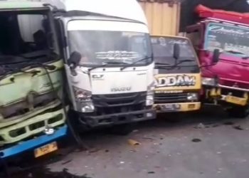 Korban Jiwa Nihil, Enam Truk Terlibat Kecelakaan Beruntun di Gebang Cirebon