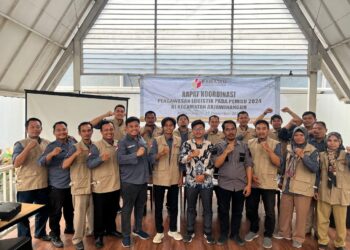 Rakor Pengawas Distribusi Logistik Pemilu 2024, Panwascam Arjawinangun Libatkan Semua Unsur Kepemiluan 