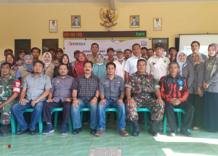 Rapat Sosialisasi Partisipatif Pemilihan Umum Tahun 2023 di Kecamatan Susukanlebak, beberapa waktu lalu.*