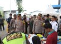 Polres Cirebon Kota Gelar Pemeriksaan Kesehatan Bagi Petugas Sortir dan Pelipat Kertas Suara Pemilu 2024