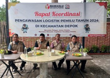 Panwascam Depok Pastikan Gudang Logistik Pemilu Aman