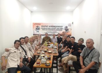 Gelar Rakor Pengawasan Kampanye 2024, Panwascam Lemahabang Siap dukung Demokrasi yang adil