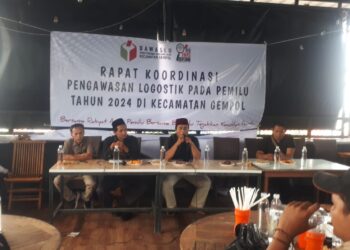 Rakor Pengawasan Logistik Pemilu 2024, Panwascam Gempol Ingin Tahapan Pemilu Berjalan sesuai Aturan
