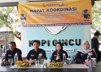 Masa Tenang Pemilu: Panwascam Sedong Tegaskan Melarang APK Masih Terpasang