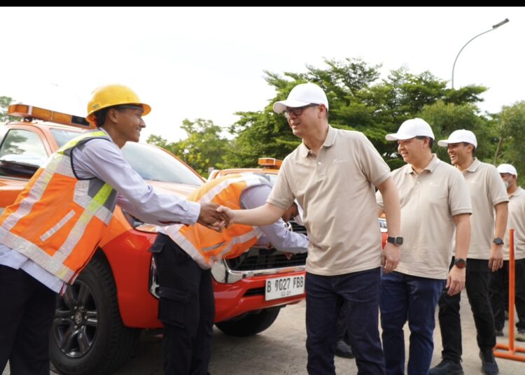 Astra Infra telah berkoordinasi dengan Korlantas Polri untuk memastikan kesiapan CCTV terintegrasi sebagai sarana pemantauan bersama pada titik - titik krusial ruas tol.Foto:istimewa.