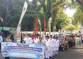 Dihadiri Pj Walikota Cirebon, Pawai Taaruf MTQ Ke-56 Berjalan Meriah
