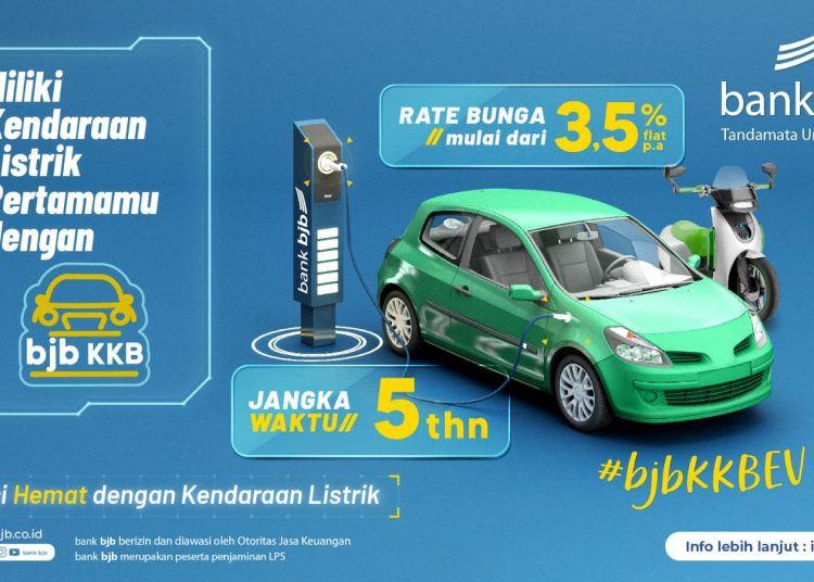 Dukung solusi finansial ramah lingkungan, bank bjb hadirkan bjb KKB Kendaraan Listrik.\*