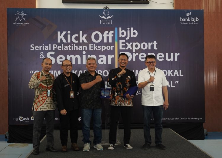 Bank bjb siap lahirkan eksportir baru melalui "BJB EXPORTPRENEUR" yang diadakan pada 12 September 2024 di Sport and Creative Center bank bjb, Bandung./* (foto : humas bank bjb)