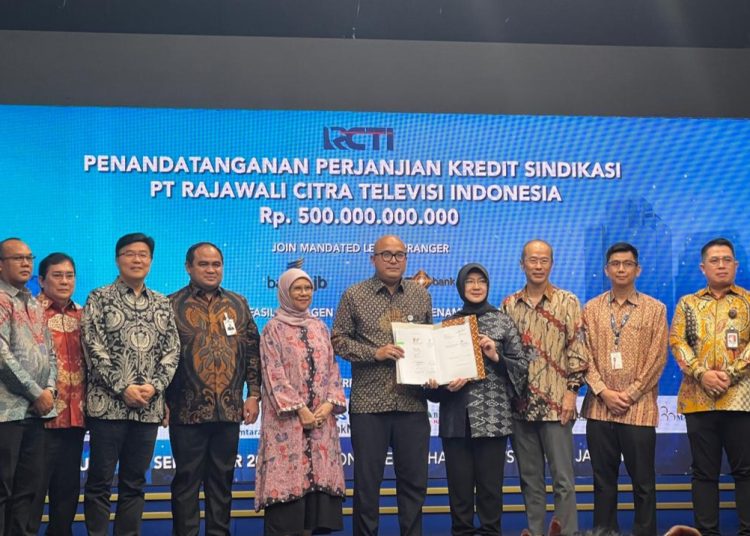 Bank Bjb berperan sebagai joint mandated lead arranger dalam fasilitas kredit sindikasi untuk PT Rajawali Citra Televisi Indonesia (RCTI). /* (foto: Humas Bank Bjb)