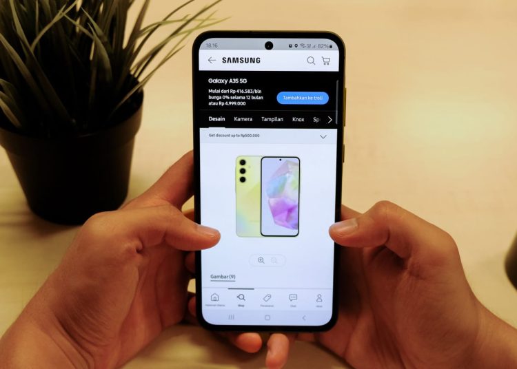 Lebih dari sekadar ponsel, Galaxy A35 5G bantu anda cari produk lewat gambar!./*