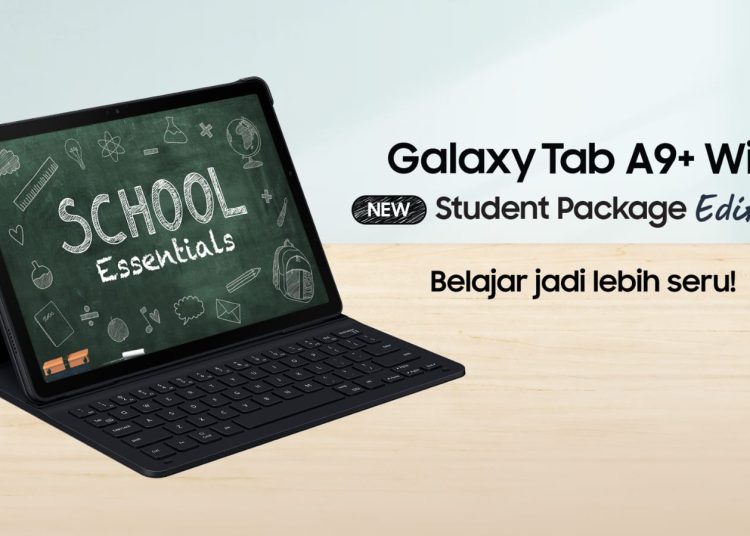 Galaxy Tab A9+ Student Package edition, tablet cerdas untuk pembelajaran anak. /* (foto: Humas Samsung) 