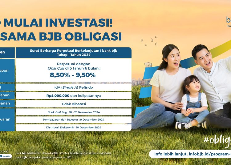 Bank BJB tawarkan peluang investasi berkelanjutan dengan kupon kompetitif hingga 9,5%./* (foto: Humas Bank Bjb)