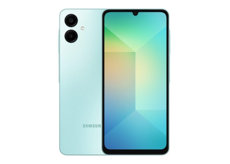 Galaxy A06 hadir dengan pilihan warna baru Light Green, juga varian memori 6/128GB yang lebih lega untuk temani keseharian pada harga Rp 1.999.000 mulai 17 Februari 2025./* 