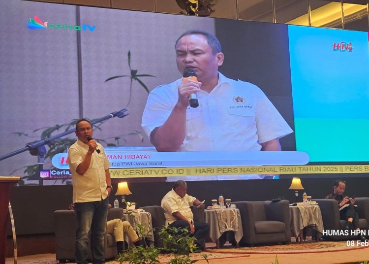 Hilman Hidayat menegaskan bahwa Hendry salah alamat bekukan PWI Jabar./* (foto: PWI Jabar) 