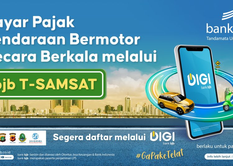 Bayar pajak kendaraan kini makin mudah dengan fitur bjb T-Samsat melalui DIGI bank bjb./* (foto:Humas bank bjb)