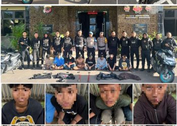 Warga Lapor ke Polisi, Delapan Pemuda Bawa Sajam Ditangkap