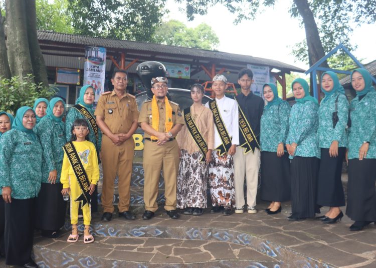 Kura-Kura Belawa hingga UMKM Kreatif, menjadi andalan Desa Belawa di Lomba Galeri Pelangi tingkat Jawa Barat, Selasa (9/12/2025)./* (foto: Prokompim Kab. Cirebon) 