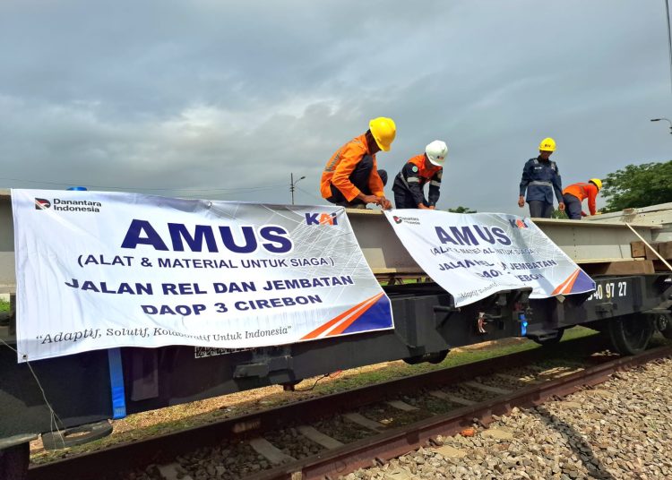 KAI Daop 3 Cirebon siapkan 1.800 personel dalam Gelar Apel Pasukan Sambut Angkutan Nataru 2025/2026./* (foto: Humas KAI)